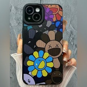 New Cartoon Smiling Little Flower Pattern Phone Case
